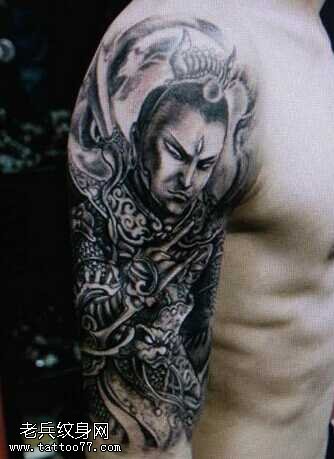 胳膊二郎神纹身图案