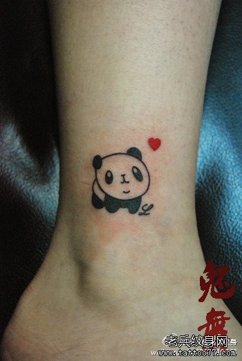 的熊猫纹身图案