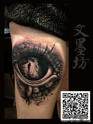 武汉专业纹身店为你推荐一款潮流时尚的眼睛纹