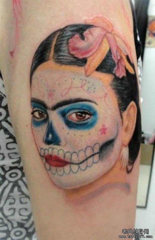 墨西哥风格的死亡女郎纹身意义和讲究（图文）