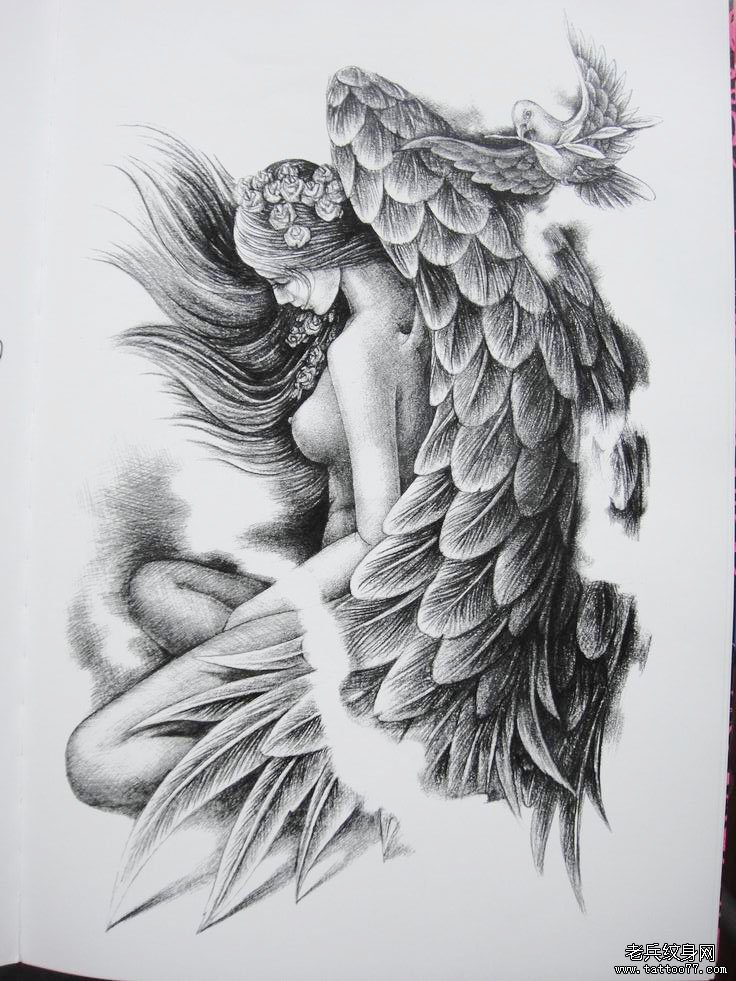 天使纹身的含义，天使纹身天使之翼纹身图案讲究