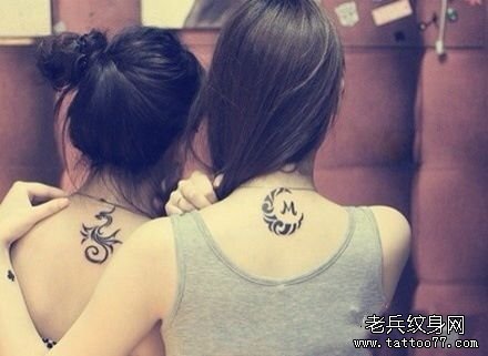 武汉纹身网推荐一款闺蜜小清新图腾纹身图案