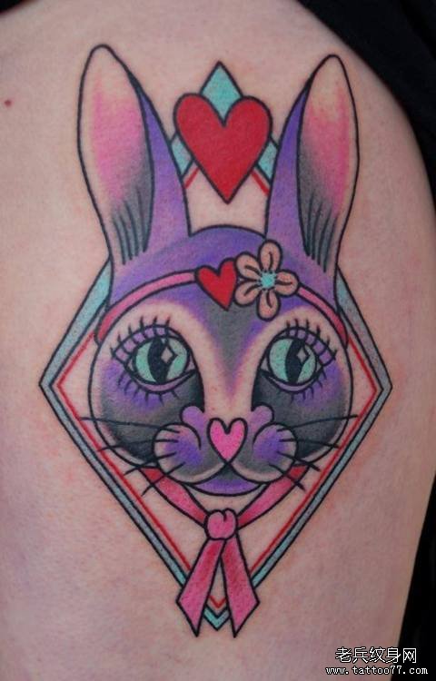 兔子纹身图案由武汉最好的纹身店推荐