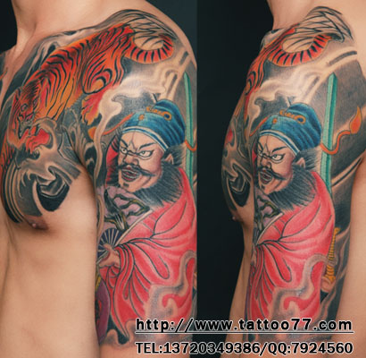 纹身钟馗的寓意武汉最好的纹身店告诉你_武汉