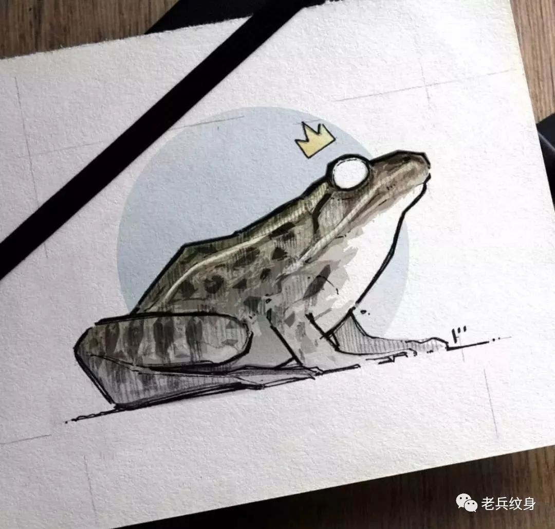 纹身素材第984期——青蛙