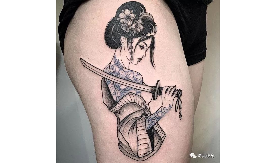 纹身素材第970期——艺妓