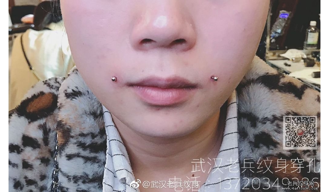 酒窝钉戴时间长了真的会有酒窝本店穿孔作品