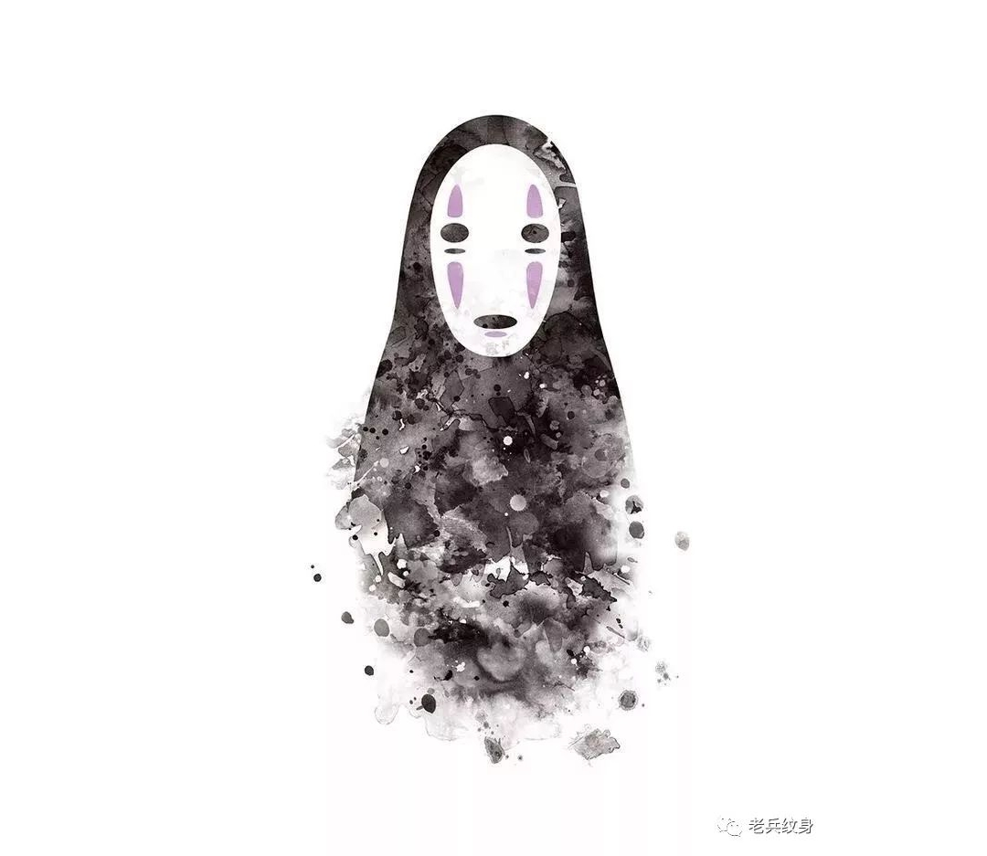 纹身素材第1011期——无脸男