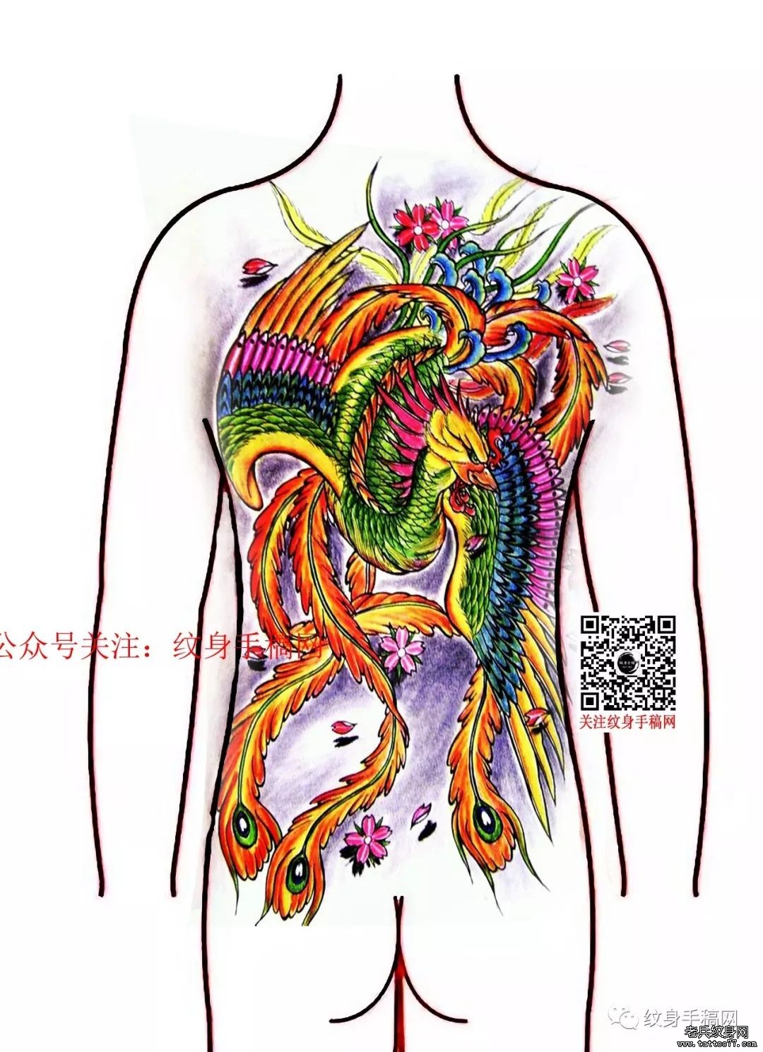 凤凰纹身手稿_上海纹身 上海纹身店 上海由龙纹身2号工作室