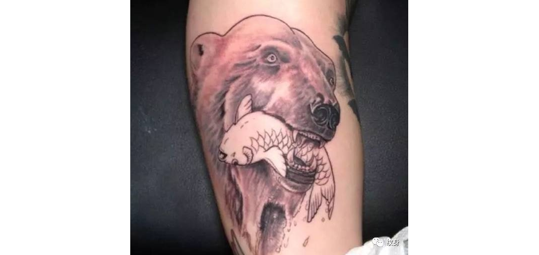 纹身素材：18张个性纹身之温和又凶猛之熊纹身作品图案大合集! ...