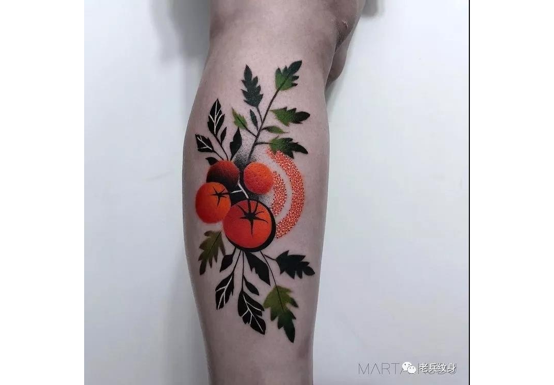 西红柿、番茄纹身图案大全