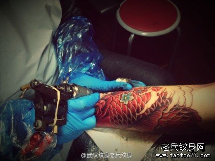 手臂纹身图案,鲤鱼纹身图片