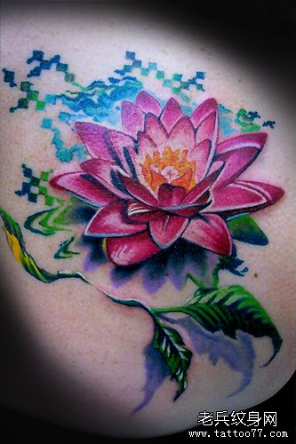 莲花纹身图案及寓意
