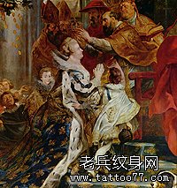 玛丽·德·美第奇假设奴婢表彰大会(彼得·保罗·鲁本斯)的传统地位。