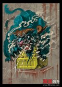 一款霸气很酷的瑞兽纹身图案