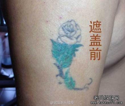 大臂貔貅纹身作品及意义遮盖旧玫瑰花纹身图案