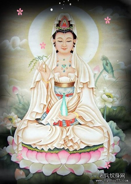 人们心中永远的信仰观世音菩萨纹身图案及含义