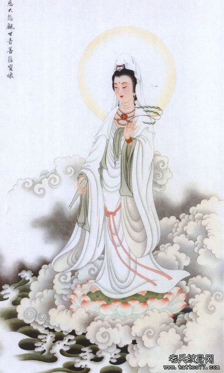 推荐一组很好的观世音菩萨纹身图案大全