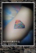 手臂时尚精美的星空钻石纹身图案