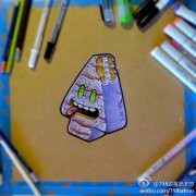 时尚经典的一款雪糕纹身手稿