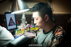 2014年2月6日星空纹身作品兵哥打造中