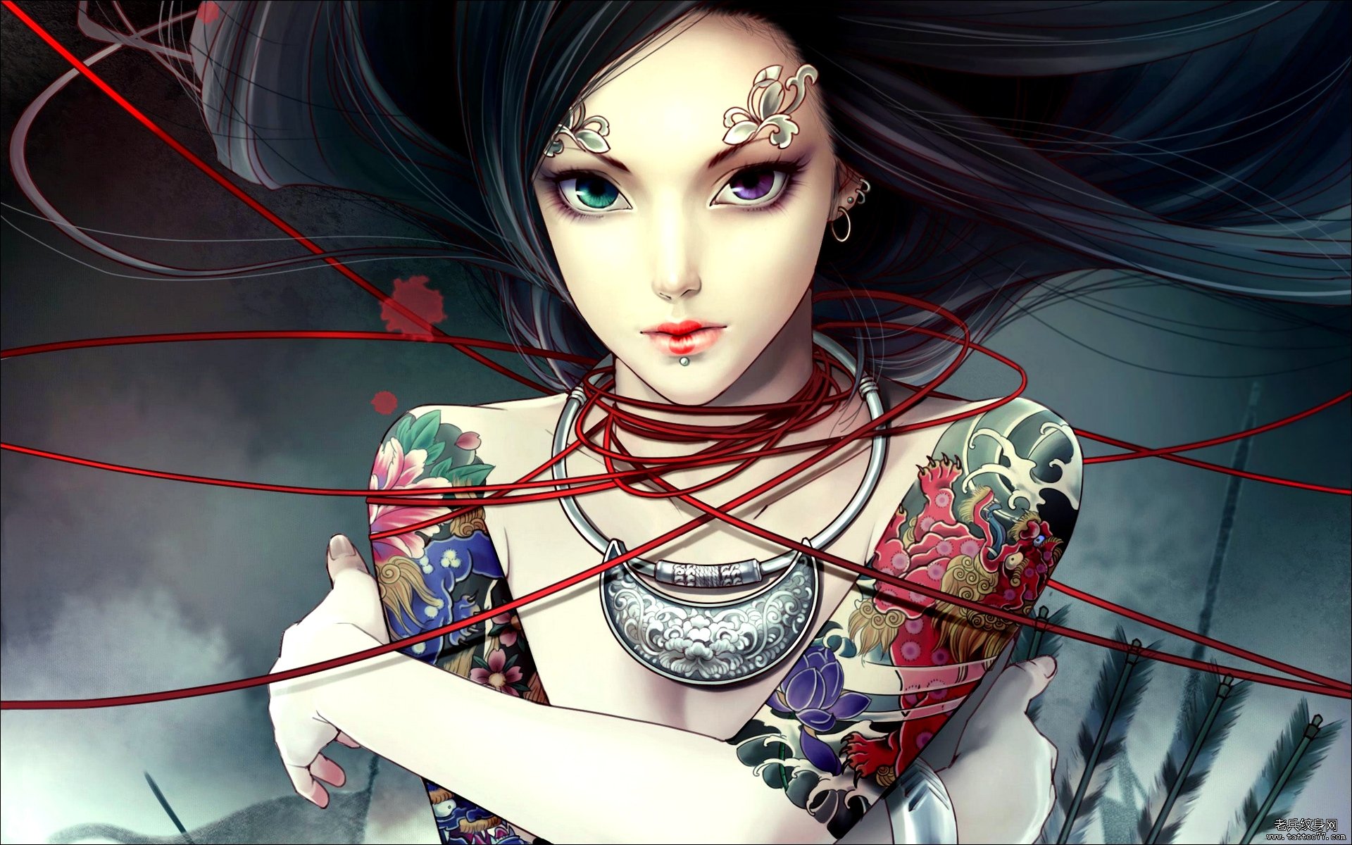 纹身壁纸,美女纹身壁纸