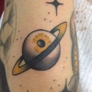宇宙眼球纹身图案由武汉最好的刺青店推荐