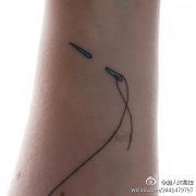 手臂针线纹身图案由武汉纹身店推荐