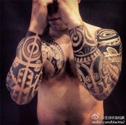 手臂部落图腾纹身图案由武汉纹身店推荐