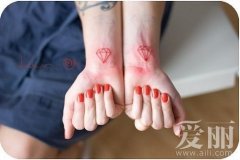 小清新手部石纹身图案