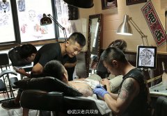 大臂图腾纹身作品兵哥制作现场