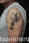 武汉最专业纹身培训学校纹身学员毕业纹身作品