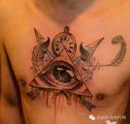 一组个性的上帝之眼纹身图案由武汉最好的纹身馆推荐
