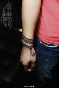 手链佛珠纹身作品由武汉专业纹身店打造