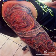 胳膊3D机械纹身图片由武汉纹身馆提供
