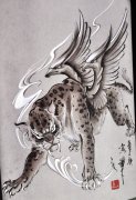 推荐一款经典的神兽纹身 图案