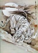 分享一张霸气的老虎纹身图案