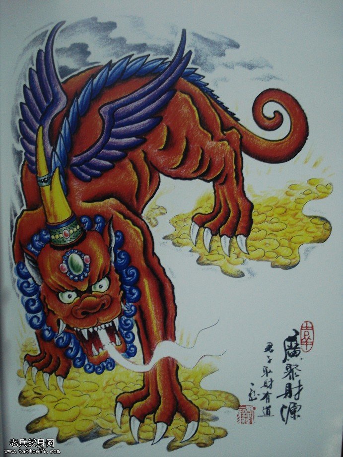 为大家推荐一款半胛纹身图片