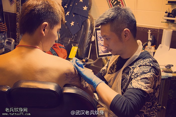 大臂齐天大圣孙悟空纹身图案制作花絮