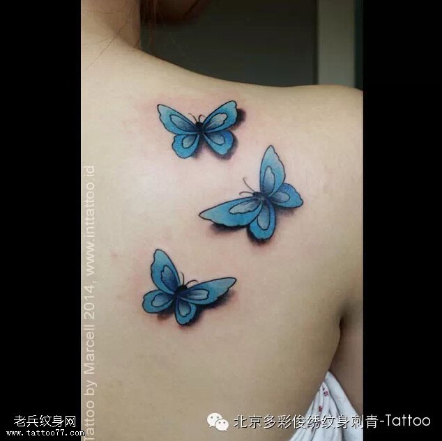 蝴蝶纹身图案寓意