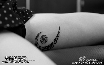 黑色帅气图腾纹身图案