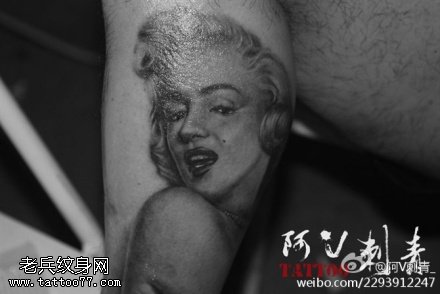 性感玛丽莲纹身图案