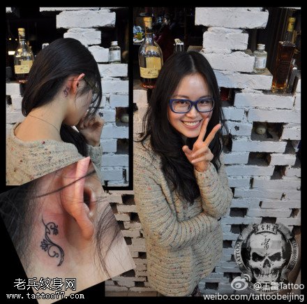 黑色唯美符号纹身图案