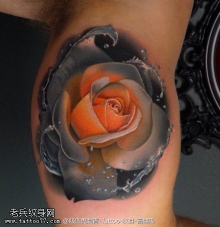 漂亮花纹身图案