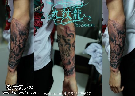 经典个性的般若刺青纹身图案