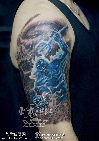 经典海神王刺青纹身图案