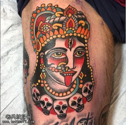 印度宗教女神纹身图案
