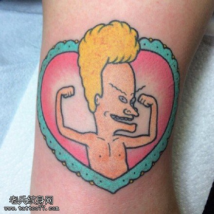 欧美风搞笑的卡通人物纹身图案