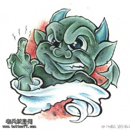 精美可爱的小般若纹身图案