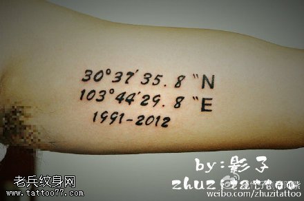 经典的数字纹身图案